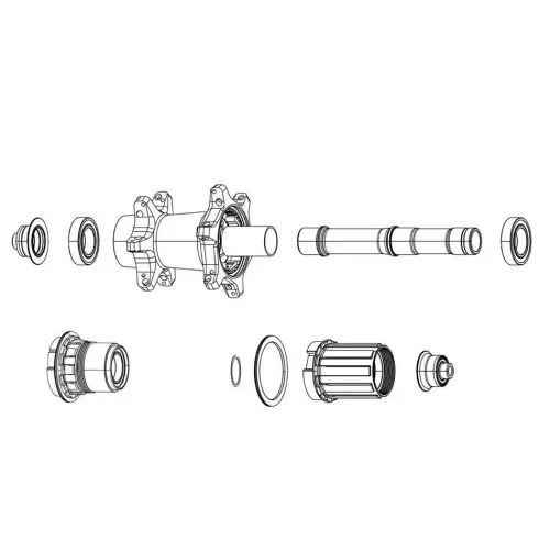 ZIPP SP9 B1 스램 10/11s Non XDR 61803 Ceramic 프리허브 바디 3142258736