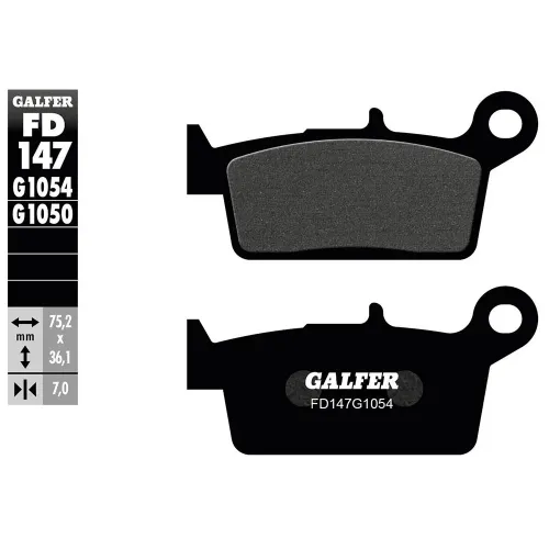 GALFER FD147-G1054 유기 디스크 브레이크 패드 3142309728