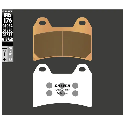 GALFER FD176-G1375R 소결 디스크 브레이크 패드 3142309729