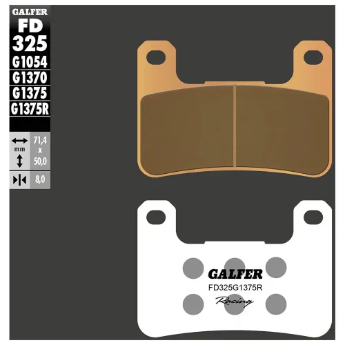 GALFER FD325-G1375R 소결 디스크 브레이크 패드 3142309732