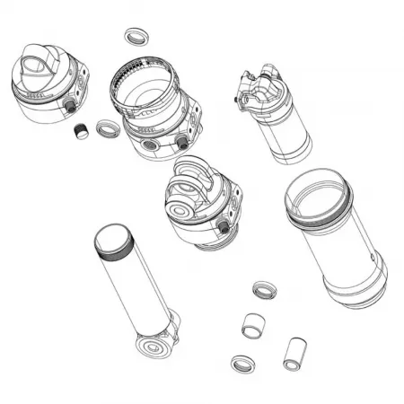 락샥 Deluxe RT RL A1 A2 RLR A1 B1 Deluxe 얼티메이트 리모트 B2 37.5 45 mm 리어 쇼크 댐퍼 키트 3142561986