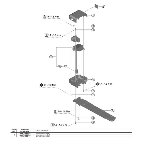 시마노 B BM-EN400 Y7K19804T 배터리 하우징 3142845358
