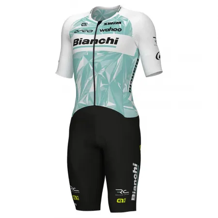 ALE Bianchi Pro 트라이애슬론 팀 반팔 레이싱 슈트 3142928037