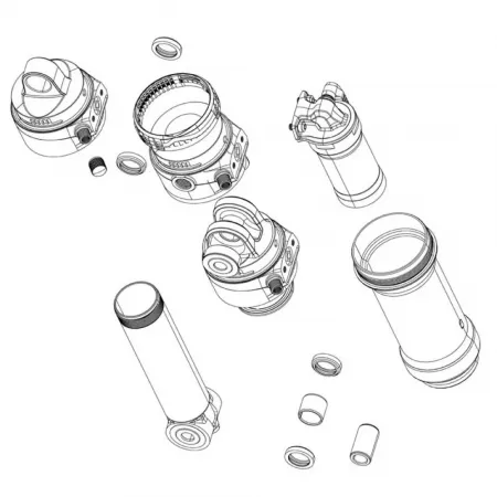 락샥 37,5 45 mm Deluxe 얼티메이트 RCT C1 2023 축 조립체 3142990554