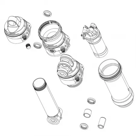 락샥 375 mm Super Deluxe C1 2023 리어 쇼크 댐퍼 키트 3142990559