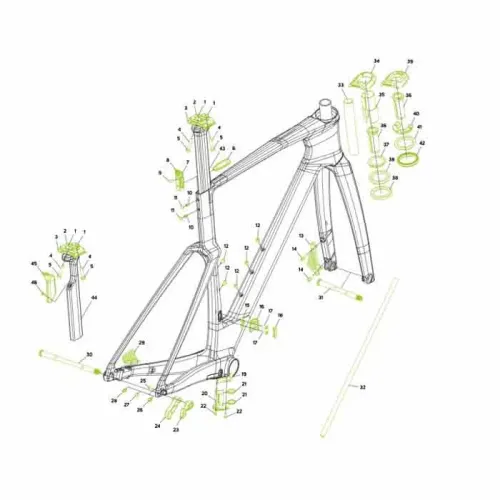 메리다 FSA ACR Reacto V 스템 캡 3143234641