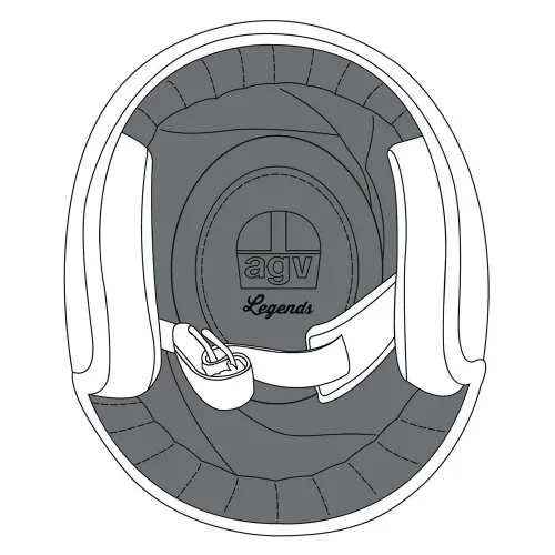 AGV X70 헬멧 이너 패드 4137342081
