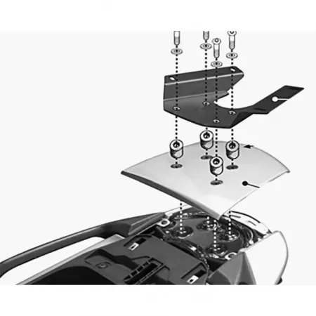 기비 Monolock Gilera Nexus 125/250/300/500 Platen 탑 케이스 후면 피팅 4137999816