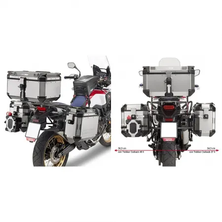 기비 Trekker Outback Monokey Cam 혼다 CRF1000L Africa Twin 사이드 케이스 장착 4137999847