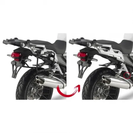 기비 Monokey/레트로 Fit Rapid Release 혼다 Crosstourer 1200/DCT 사이드 케이스 장착 4137999894