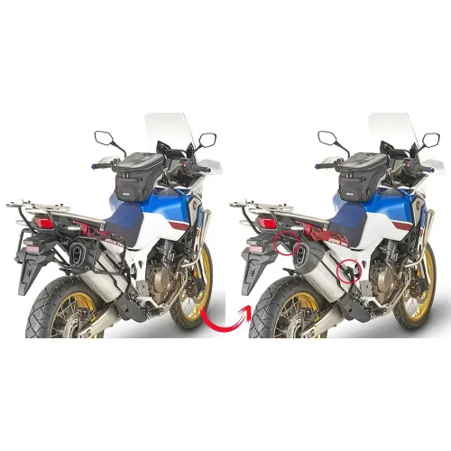 기비 Monokey/레트로 Fit Rapid Release 혼다 CRF1000L Africa Twin/CRF1000L Africa Twin 어드벤처 Sports 사이드 케이스 장착 4137999897