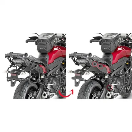 기비 Monokey/레트로 Fit Rapid Release 야마하 MT-09 Tracer 사이드 케이스 장착 4137999898