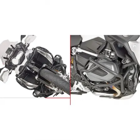 기비 BMW R 1250 GS/R/RS 19-20 튜브형 엔진 가드 4138008382