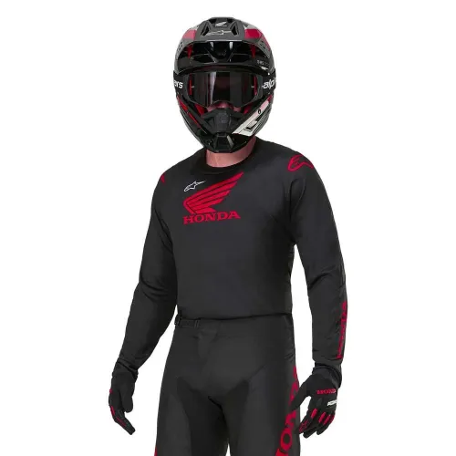 알파인스타 혼다 Racer Iconic 긴팔 티셔츠 4139592678