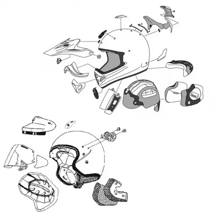 아라이 Tour-X4 헬멧 통풍구 키트 4139949126