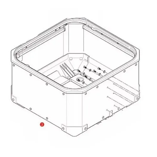 기비 ZOBKN42BFM 조립된 하단 쉘 4140178284