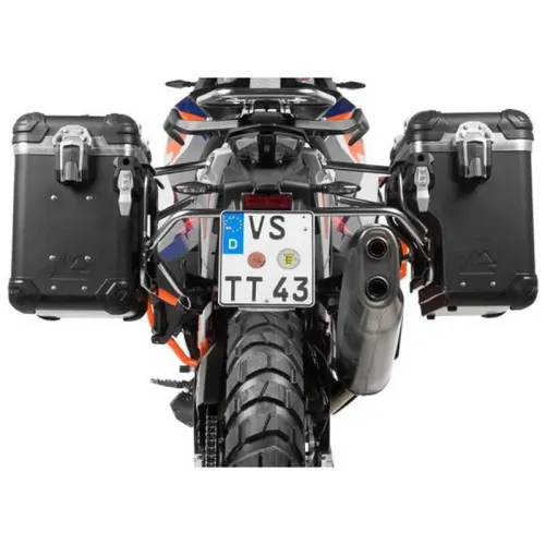 투라텍 Zega EVO X 38/38L Black Rack KTM 1290 Super 어드벤처 S/R 사이드 케이스 세트 4141177207