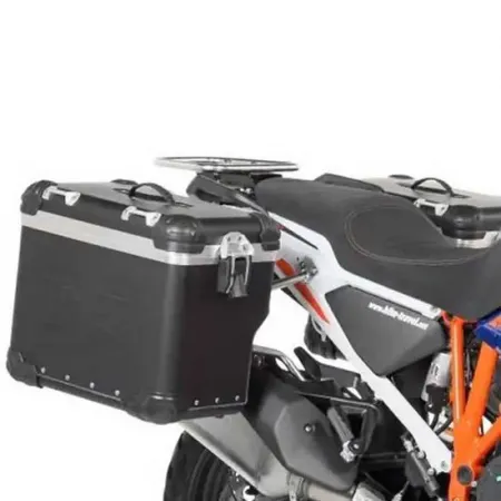 투라텍 Zega EVO X 45/45L Black Rack KTM 1290 Super 어드벤처 S/R 사이드 케이스 세트 4141177215