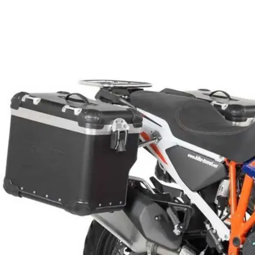 투라텍 Zega EVO X 45/45L Black Rack KTM 1290 Super 어드벤처 S/R 사이드 케이스 세트 4141177215