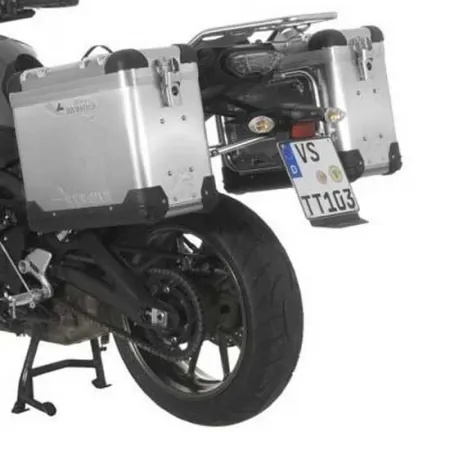 투라텍 ZEGA Pro 38/38L Steel Black Rack 야마하 MT-09 Tracer 2015-2017 사이드 케이스 세트 4141190399