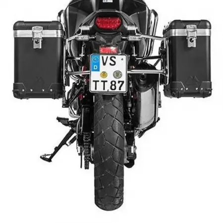 투라텍 ZEGA Pro And-Black 31/38L con portamaletas de Stainless Steel 혼다 CRF1100L Africa Twin 2021 사이드 케이스 세트 4141190412