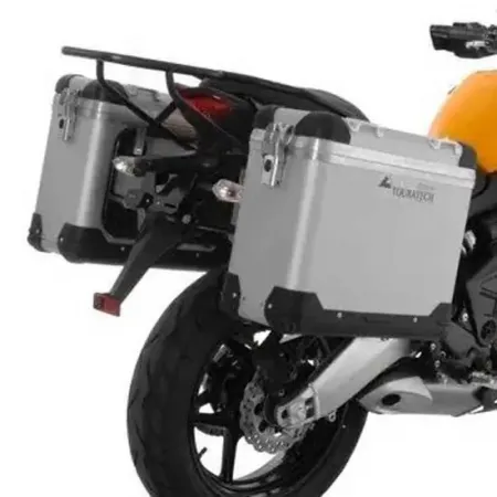 투라텍 ZEGA Pro And-S 31/31 litro acero Black Rack 가와사키 Versys 650 2010-2014 사이드 케이스 세트 4141190422