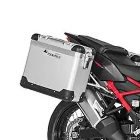 투라텍 ZEGA Pro And-S 31/38L con portamaletas de Stainless Steel 혼다 CRF1100L Africa Twin 2021 사이드 케이스 세트 4141190428