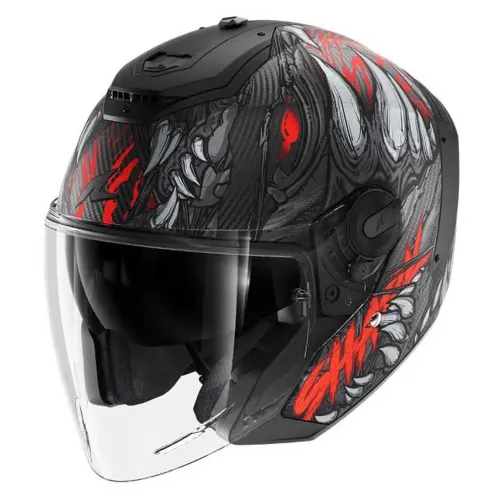 샤크 RS Jet 카본 Shaytan 오픈 페이스 헬멧 4141412473