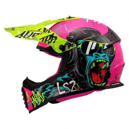 LS2 MX437 Fast II Mini Gorilla 주니어 오프로드 헬멧 4141454346