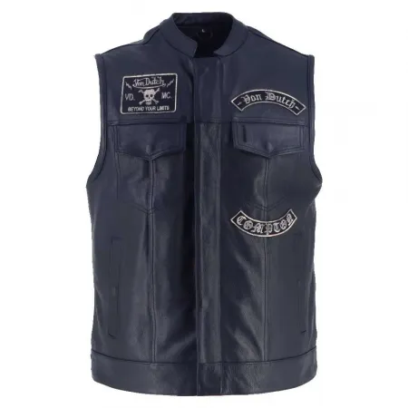 헬스톤스 Apache 가죽 조끼 4141807861