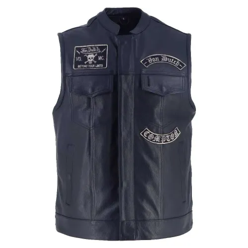 헬스톤스 Apache 가죽 조끼 4141807861