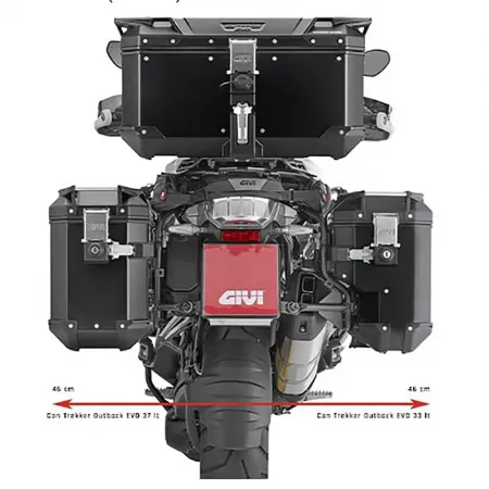 기비 BMW R 1200 GS 어드벤처 14-18 One-Fit Monokey Cam-Side PLOS5108CAM 사이드 케이스 장착 4141934281