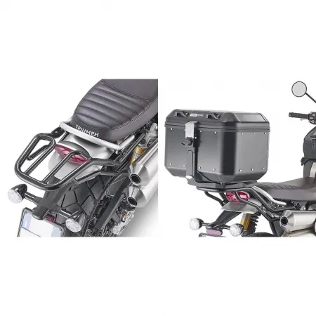 기비 Monokey 트라이엄프 Scrambler 1200 탑 케이스 후면 피팅 리퍼비쉬 4142420487