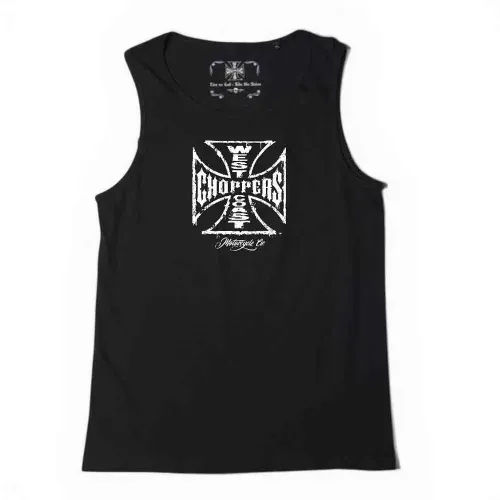 웨스트 코스트 챠퍼스 Worn 크로스 나시 티셔츠 4143351911