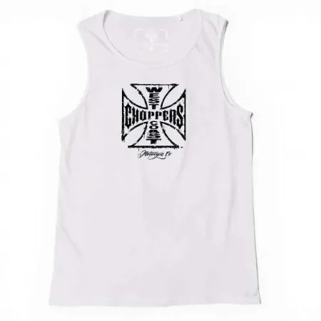 웨스트 코스트 챠퍼스 Worn 크로스 나시 티셔츠 4143351912