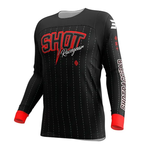 SHOT 레이스 GEAR Contact Dwag 긴팔 저지 4143374132