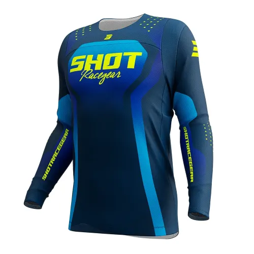 SHOT 레이스 GEAR Contact Stream 긴팔 저지 4143374144