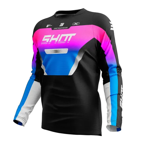 SHOT 레이스 GEAR Devo Struck 긴팔 저지 4143374164