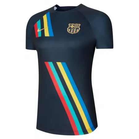 나이키 FC바로셀로나 22/23 Dri Fit 경기 전 멀리 여성 반팔 티셔츠 5138712590