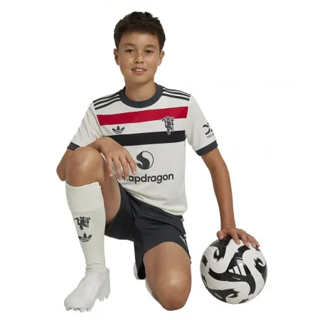 아디다스 맨체스터 유나이트드 24/25 3 스트라이프 주니어 반바지 5141015875