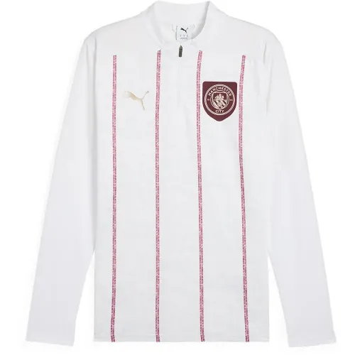 푸마 Manchester City FC 24/25 프리매치 하프 지퍼 스웨트셔츠 5141466109