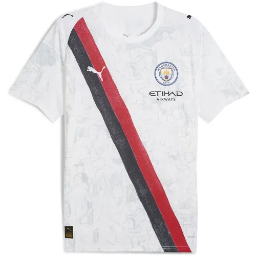 푸마 Super Manchester City FC Replica 주니어 반팔 티셔츠 5141466210