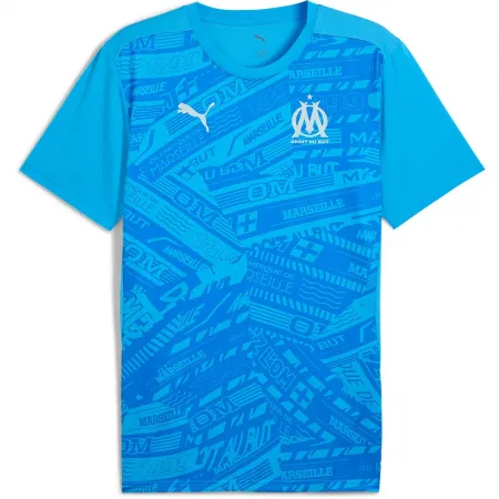 푸마 Olympique Marseille 24/25 경기 전 반팔 티셔츠 5141758303
