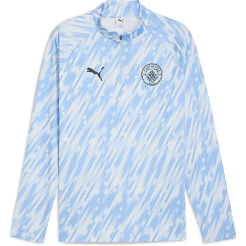 푸마 Manchester City FC 25/26 프리매치 하프 지퍼 스웨트셔츠 5142041187
