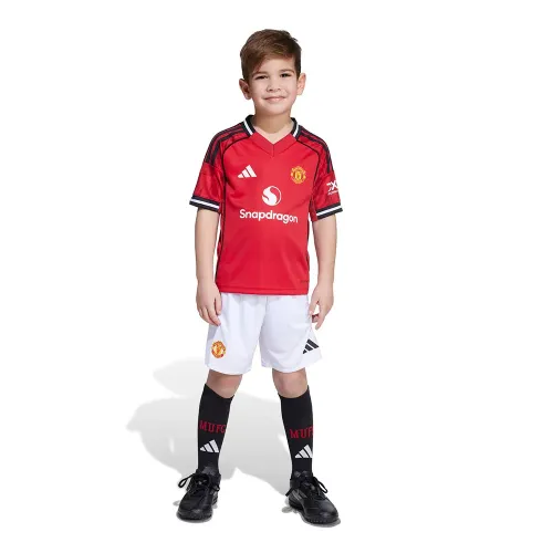 아디다스 Manchester United 25/26 Mini 홈 주니어 세트 5142063090