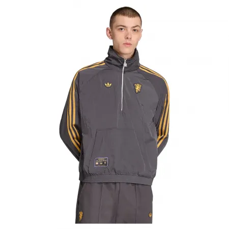 아디다스 맨체스터 유나이트드 테라스 Icons 하프 지퍼 스웨트셔츠 5142157269