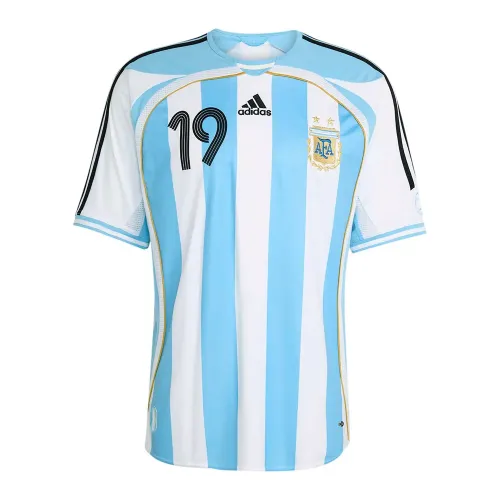아디다스 Argentina Home 2006 메시 반팔 티셔츠 5142680603