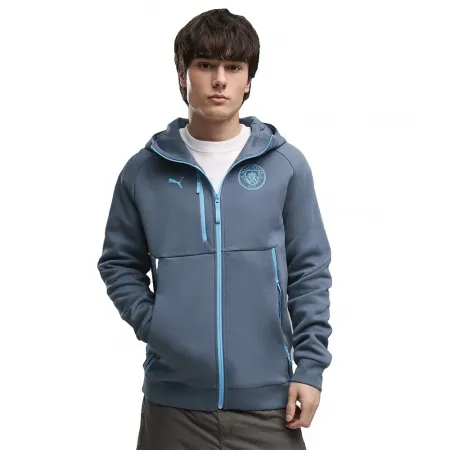 푸마 맨체스터 시티 FC 26/27 테크 Hoodie 여행 풀지퍼 스웨트셔츠 5143194098