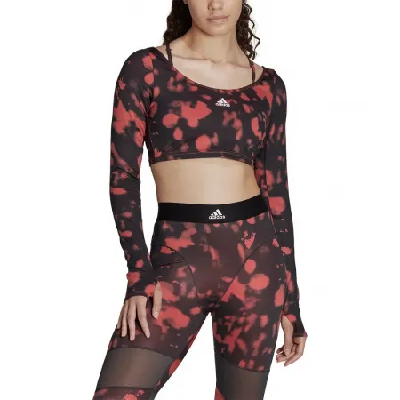 아디다스 Hyperglam Cut 3 Stripes 스포츠 탑 6138985280