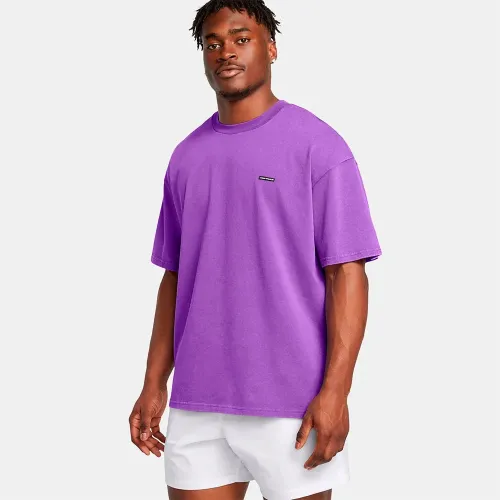 언더아머 Heavyweight Oversized Logo Wash 반팔 티셔츠 6141021091